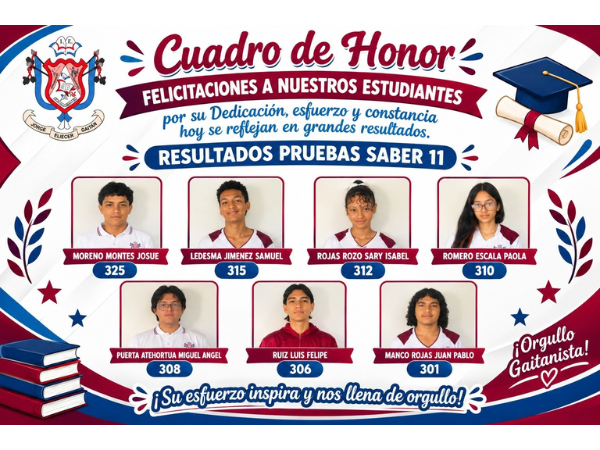 Felicitaciones a nuestros estudiantes por su esfuerzo y dedicacion en las pruebas ICFES , nos llenan de orgullo